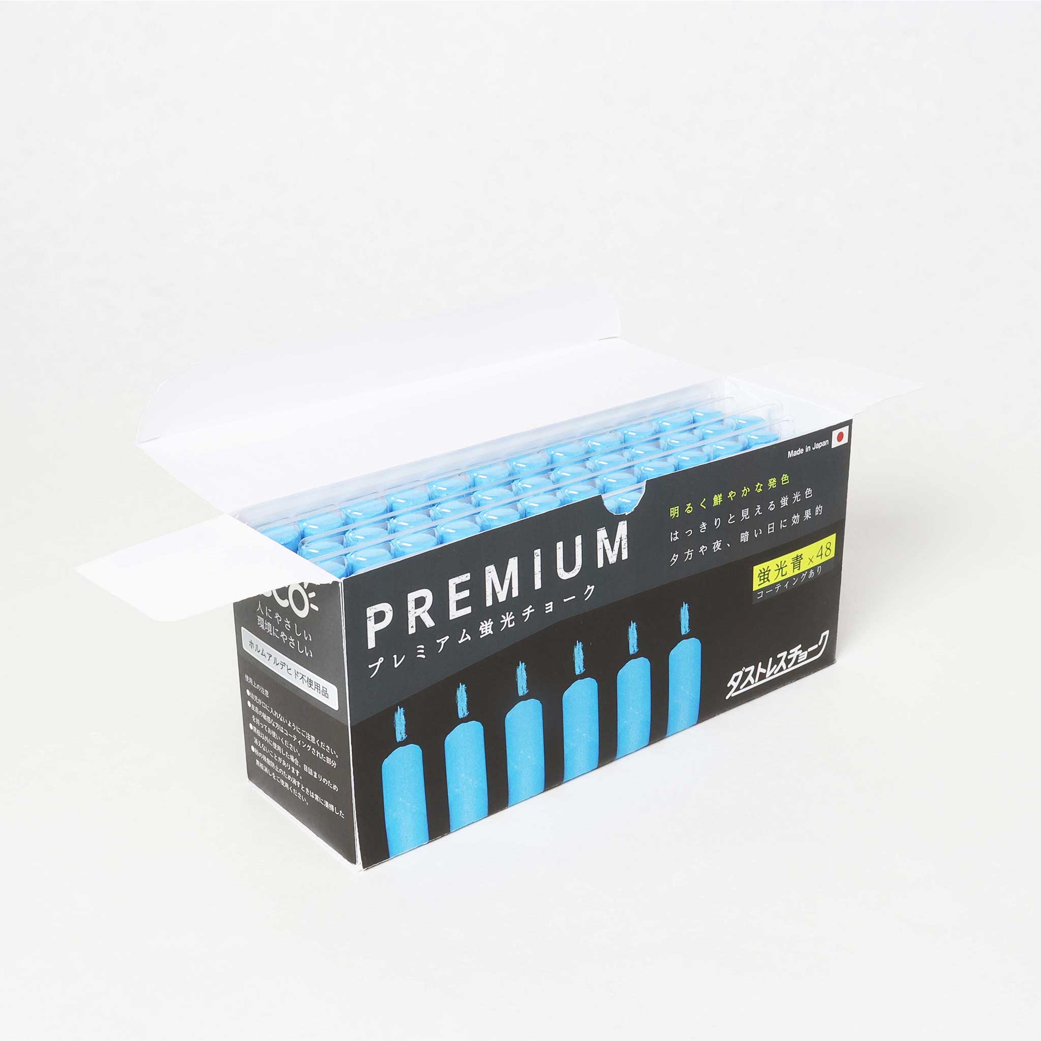 ダストレス　プレミアム蛍光チョーク　48本