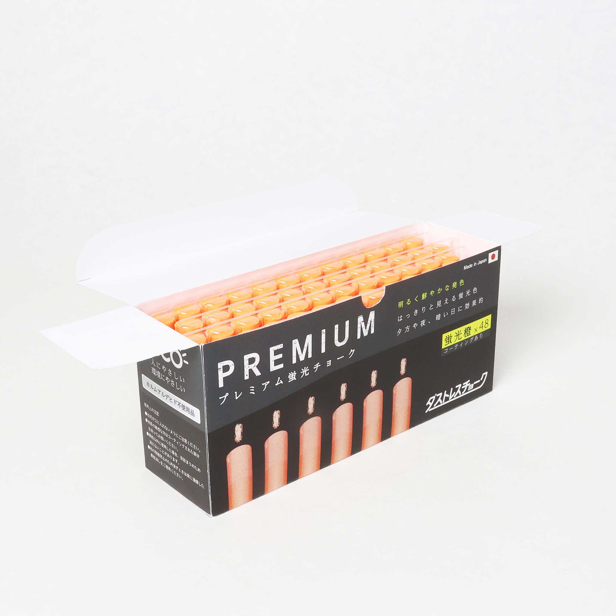 ダストレス　プレミアム蛍光チョーク　48本