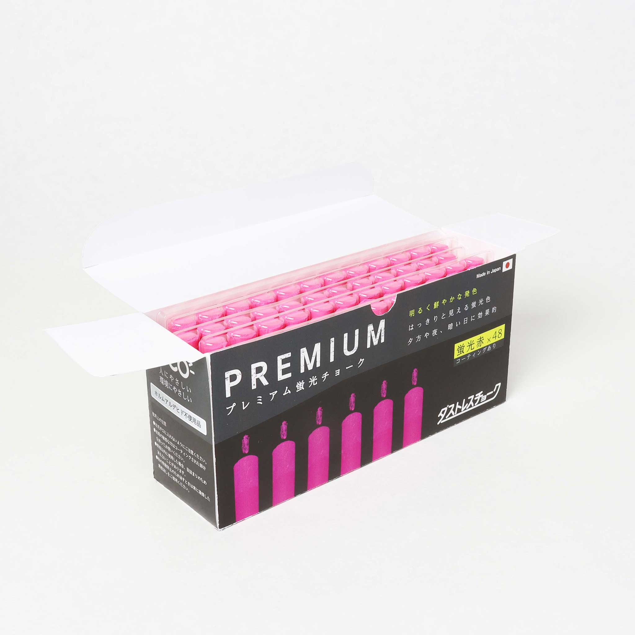 ダストレス　プレミアム蛍光チョーク　48本