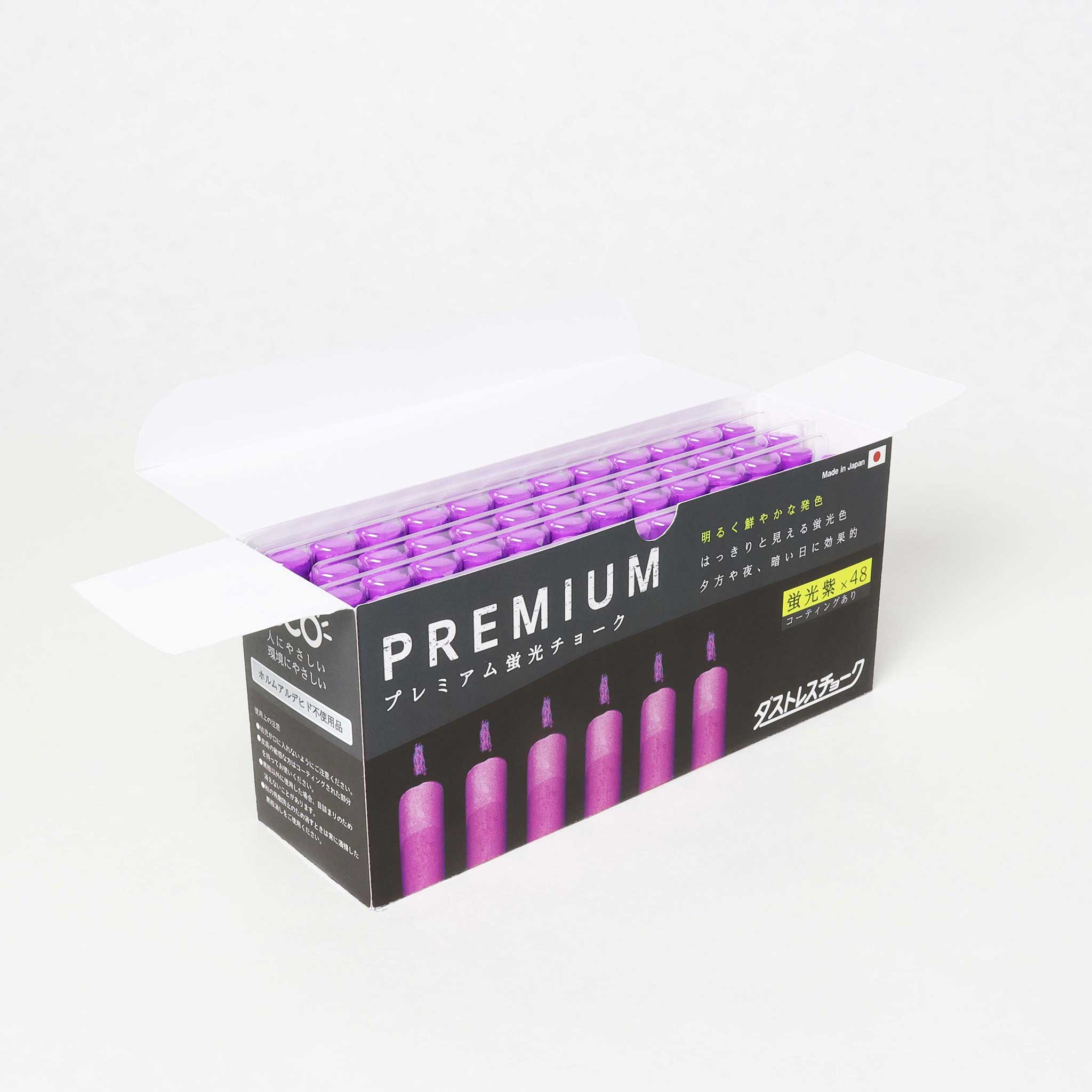 ダストレス　プレミアム蛍光チョーク　48本
