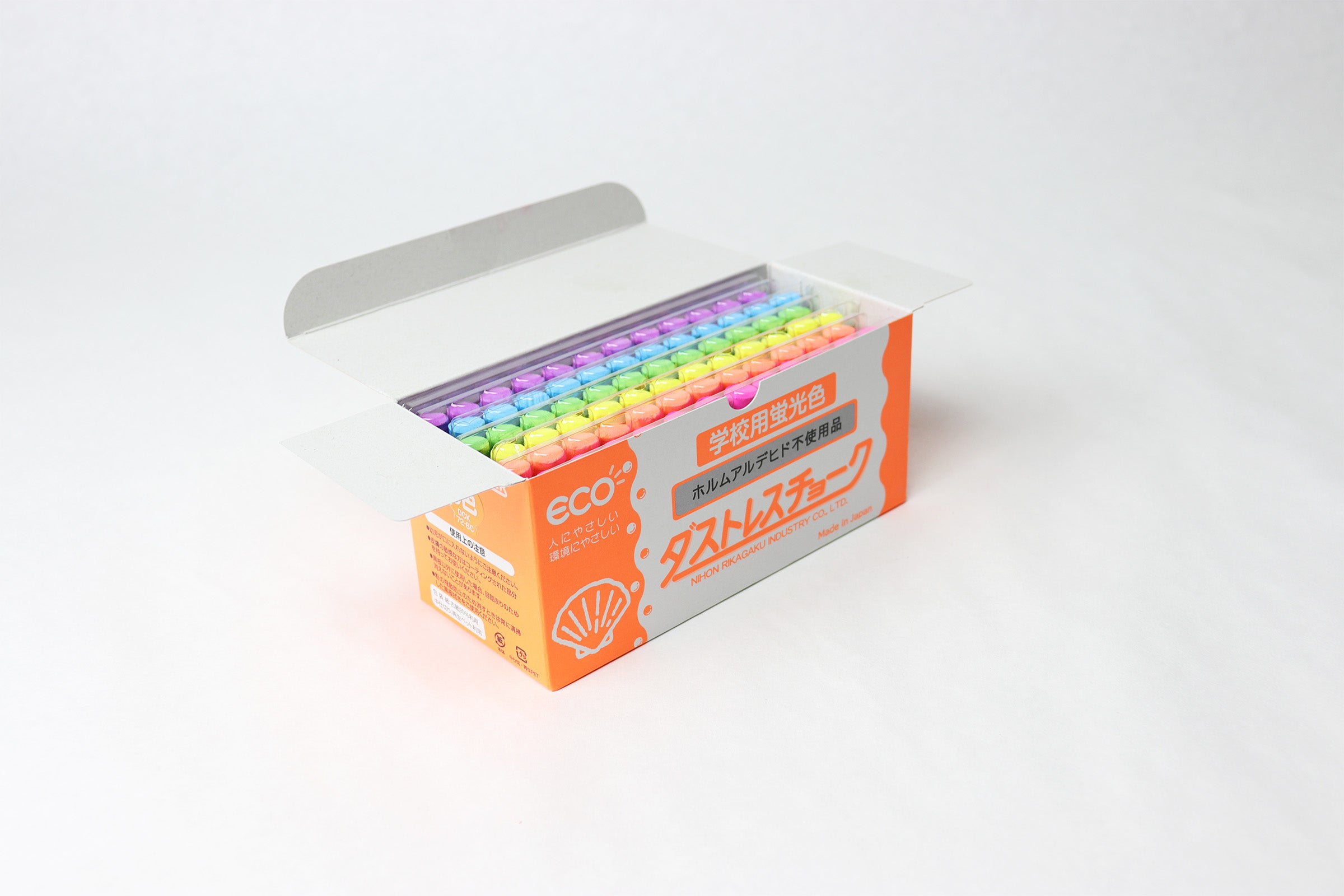 （まとめ）日本理化学工業 ダストレスチョーク DCC-72-6C 6色 72本〔×30セット〕[21] まとめ) 日本理化学 ダストレスチョーク炭酸カルシウム製 青 DCC-72-BU